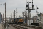 CSX SB freight heading south on NS